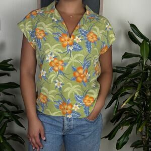 Tommy Bahama Silk Tropical Floral Shirt
